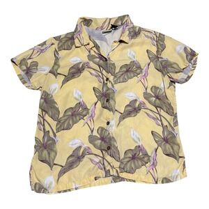 Pataloha Patagonia Lyocell Limited Edition Floral Hawaiian‎ Shirt Women's 12